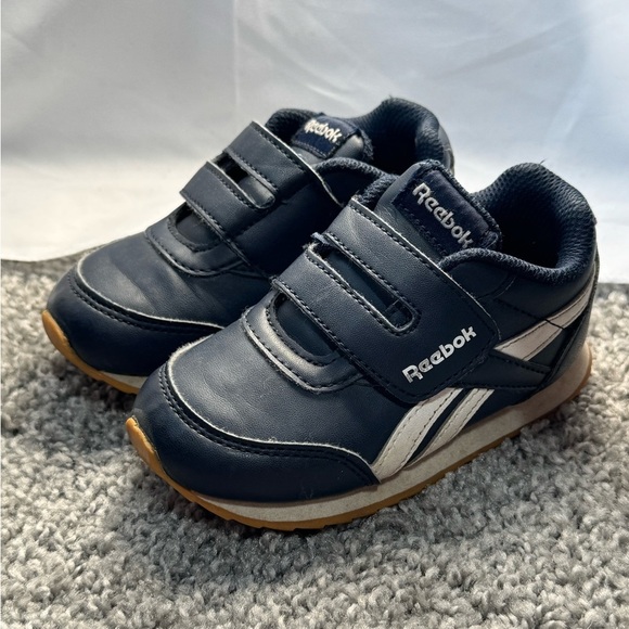 Reebok Blue Sneakers with Velcro Straps and Gum Soles Size 7 Infant - Picture 3 of 10